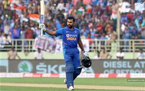 Indian cricketer Rohit Sharma on ground